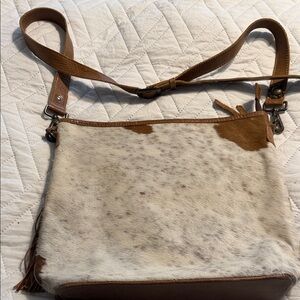 American Darling Brown and Cream Crossbody Bag